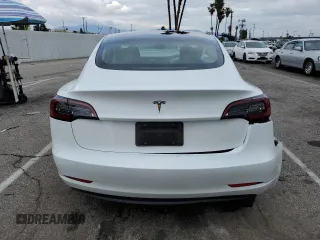 2023 Tesla Model 3 with VIN 5YJ3E1EA8PF683731, listed as a Copart auction lot 48896555 with 19,177 mi miles and Salvage title. Bid and sale history available at DreamBid. Image 6.