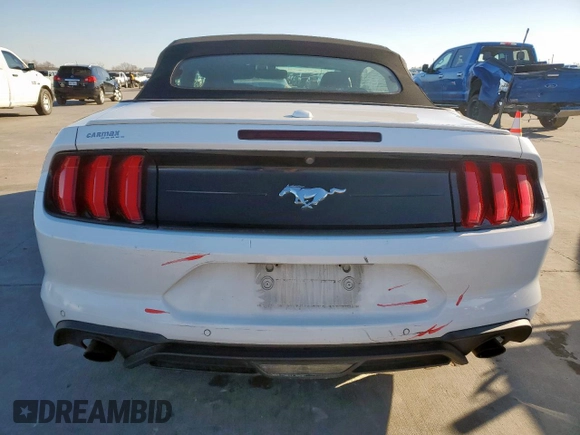 2019 Ford Mustang EcoBoost with VIN 1FATP8UH0K5104233, listed as a Copart auction lot 46181935 with 112,458 mi miles and Salvage Title. Bid and sale history available at carsss.com. Image 6.
