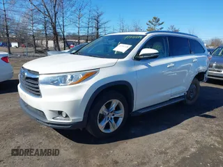2015 Toyota Highlander Limited z VIN 5TDDKRFH0FS103616, wystawiony jako IAAI lot #41791228 z przebiegiem 132 288 mil mil oraz . Historia ofert i sprzedaży dostępna na DreamBid. Obrazek 2.