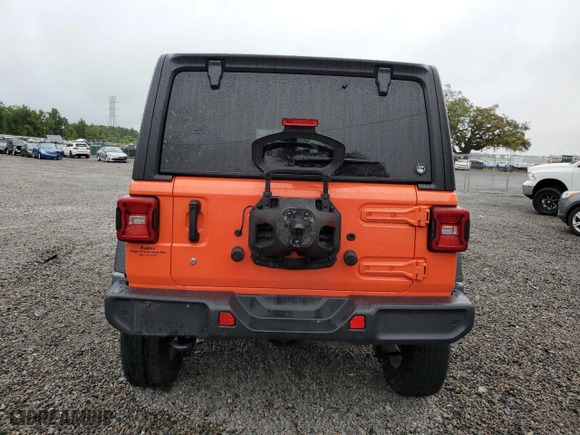 2018 Jeep Wrangler Unlimited Sport S with VIN 1C4HJXDG0JW227154, listed as a Copart auction lot 48021685 with 76,053 mi miles and Salvage Title. Bid and sale history available at carsss.com. Image 6.