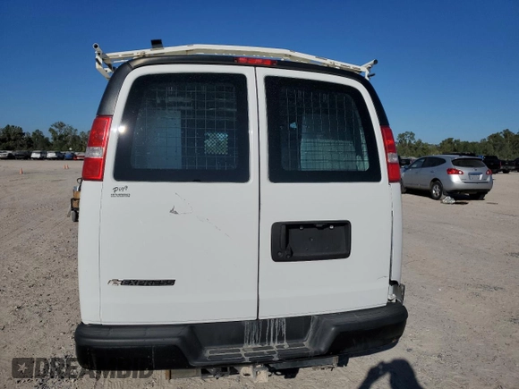 2018 Chevrolet Express Cargo Van with VIN 1GCWGAFP7J1308813, listed as a Copart auction lot 76701314 with 230,531 mi miles and Clean Title. Bid and sale history available at carsss.com. Image 6.