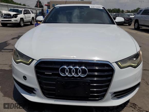 2012 Audi A6 Premium Plus with VIN WAUGGAFC5CN127963, listed as a Copart auction lot 63074335 with 140,979 mi miles and Salvage title. Bid and sale history available at DreamBid. Image 5.