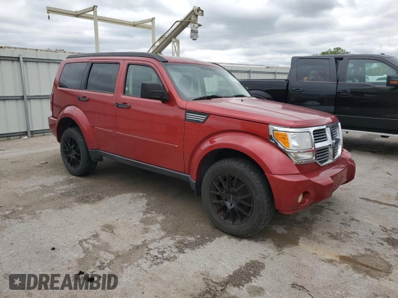 2007 Dodge Nitro SXT with VIN 1D8GU28K57W662816, listed as a Copart auction lot 56965655 with 182,614 mi miles and Salvage title. Bid and sale history available at DreamBid. Image 4.