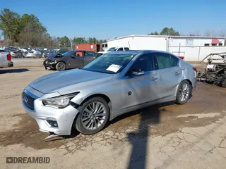 2019 Infiniti Q50 3.0t LUXE with VIN JN1EV7AP0KM519463, listed as a IAAI auction lot 41761435 with NaN miles. Bid and sale history available at carsss.com. Image 19.