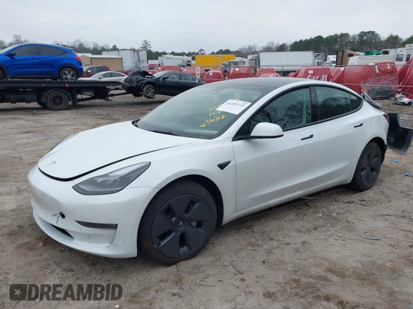 2023 Tesla Model 3 Long Range with VIN 5YJ3E1EB9PF393622, listed as a IAAI auction lot 41207132 with 14,097 mi miles and . Bid and sale history available at DreamBid. Image 17.