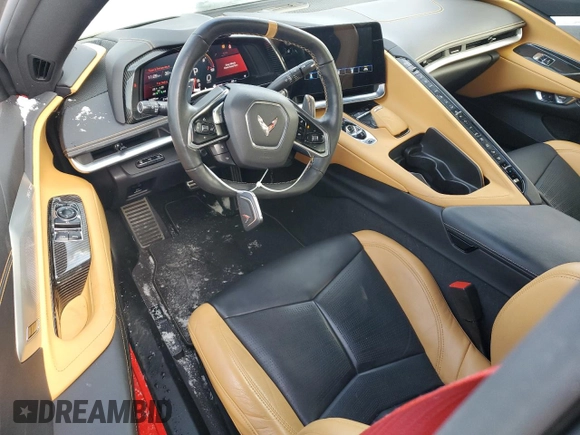2021 Chevrolet Corvette 2LT z VIN 1G1YB2D49M5100539, wystawiony jako Copart lot #87811275 z przebiegiem 24 025 mil mil oraz Szkoda całkowita • Salvage title. Historia ofert i sprzedaży dostępna na DreamBid. Obrazek 8.