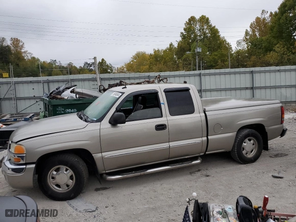 2003 GMC Sierra 1500 SLT with VIN 2GTEC19T331369475, listed as a Copart auction lot 75004654 with 0 mi miles and Salvage Title. Bid and sale history available at carsss.com. Image 1.
