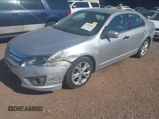 2012 Ford Fusion SE with VIN 3FAHP0HAXCR226407, listed as a IAAI auction lot 41982689 with 193,432 mi miles. Bid and sale history available at carsss.com. Image 6.