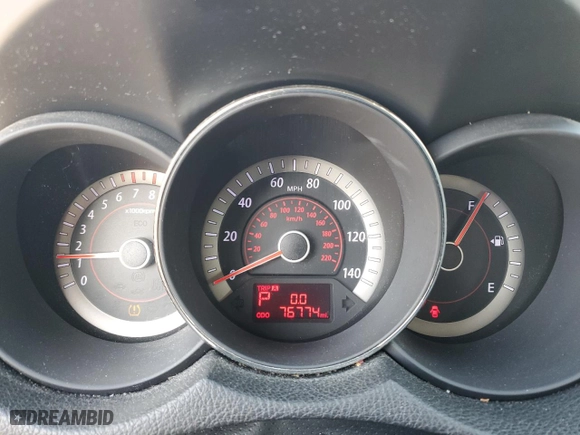 2013 Kia Forte EX with VIN KNAFU4A25D5692607, listed as a Copart auction lot 50912595 with 76,774 mi miles and Clean Title. Bid and sale history available at carsss.com. Image 9.