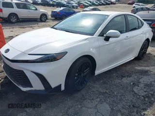2025 Toyota Camry LE with VIN 4T1DAACK9SU084957, listed as a IAAI auction lot 41688859 with 7,396 mi miles and . Bid and sale history available at DreamBid. Image 20.