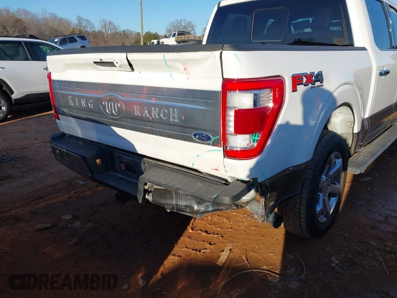 2022 Ford F-150 XL with VIN 1FTFW1ED5NFA02843, listed as a IAAI auction lot 41336268 with 35,066 mi miles. Bid and sale history available at carsss.com. Image 6.