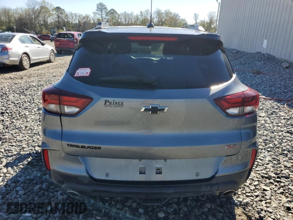 2021 Chevrolet TrailBlazer RS with VIN KL79MTSL1MB005722, listed as a Copart auction lot 47117804 with 79,070 mi miles and . Bid and sale history available at DreamBid. Image 6.