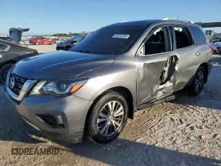 2018 Nissan Pathfinder Platinum z VIN 5N1DR2MN1JC654106, wystawiony jako Copart lot #44518795 z przebiegiem 75 925 mil mil oraz Szkoda całkowita • Salvage title. Historia ofert i sprzedaży dostępna na DreamBid. Obrazek 1.