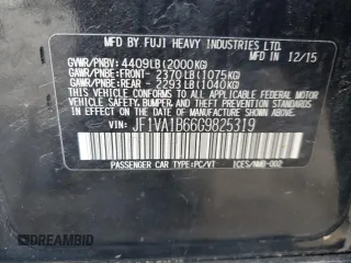 2016 Subaru WRX с VIN JF1VA1B66G9825319, выставлен на аукционе Copart как лот 46022475 с пробегом 100 624 миль миль и Списание • Salvage title. История ставок и продаж доступна на DreamBid. Изображение 15.