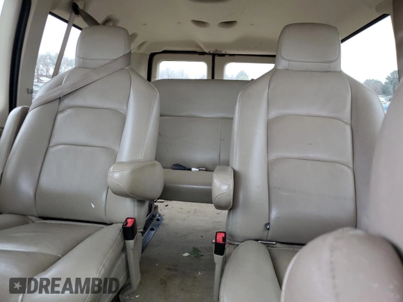 2012 Ford Econoline Wagon XL with VIN 1FMNE1BL4CDB12216, listed as a Copart auction lot 86179764 with 0 mi miles and Salvage Title. Bid and sale history available at carsss.com. Image 10.