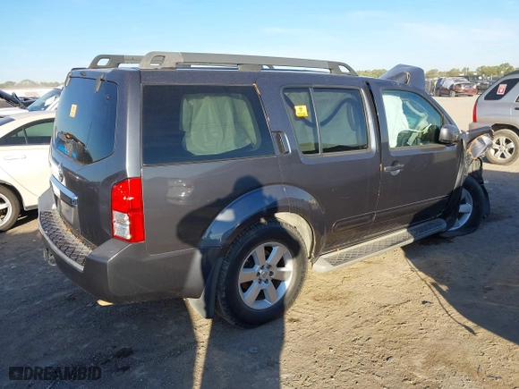 2012 Nissan Pathfinder LE with VIN 5N1AR1NN8CC621263, listed as a IAAI auction lot 40832679 with 1 mi miles. Bid and sale history available at carsss.com. Image 4.