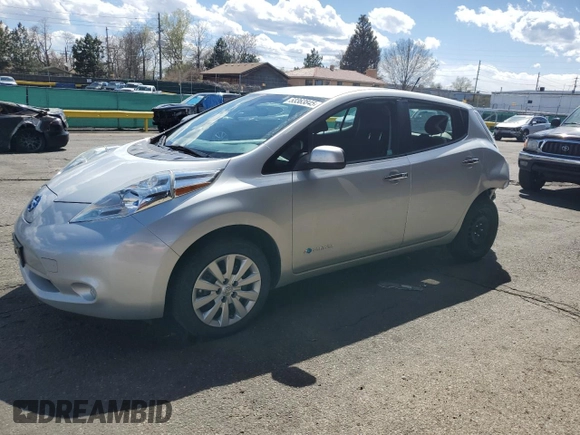 2014 Nissan LEAF SL with VIN 1N4AZ0CP2EC335954, listed as a Copart auction lot 53363845 with 73,436 mi miles and Salvage Title. Bid and sale history available at DreamBid. Image 1.