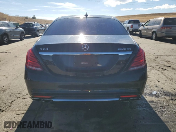 2016 Mercedes-Benz S-Class AMG S 63 with VIN WDDUG7JB0GA235269, listed as a Copart auction lot 78687474 with 52,452 mi miles and Salvage Title. Bid and sale history available at carsss.com. Image 6.