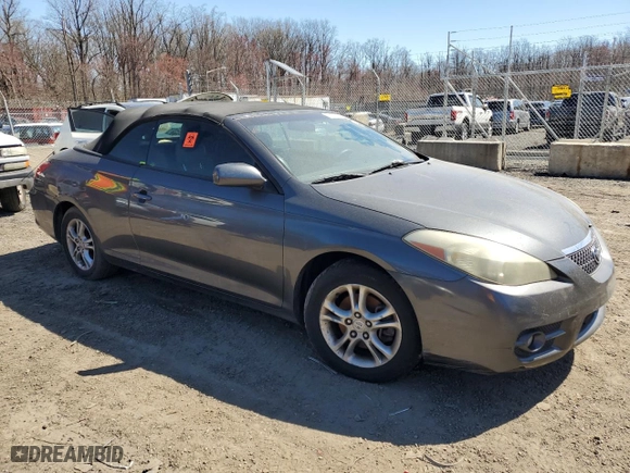 2007 Toyota Camry Solara SE with VIN 4T1FA38P87U129855, listed as a Copart auction lot 50000295 with 0 mi miles and Salvage Title. Bid and sale history available at carsss.com. Image 4.