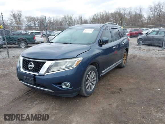 2015 Nissan Pathfinder SL with VIN 5N1AR2MN5FC622513, listed as a IAAI auction lot 41953545 with 183,339 mi miles and . Bid and sale history available at DreamBid. Image 17.