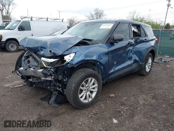 2020 Ford Explorer with VIN 1FMSK8BH8LGC23575, listed as a IAAI auction lot 41944018 with 107,427 mi miles. Bid and sale history available at carsss.com. Image 19.