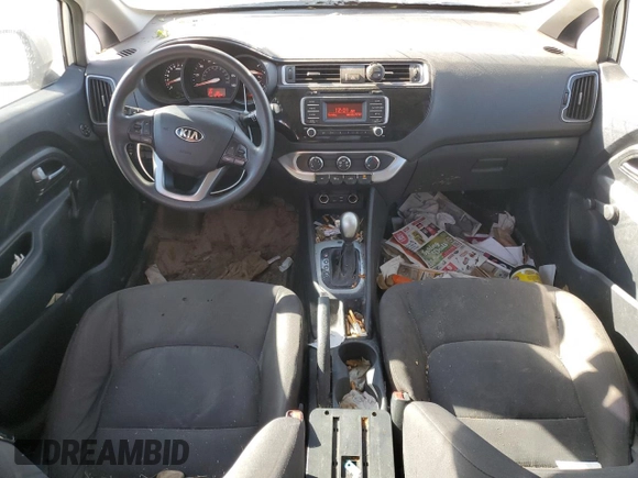 2016 Kia Rio LX with VIN KNADM5A36G6638950, listed as a Copart auction lot 48258865 with 96,382 mi miles and Salvage Title. Bid and sale history available at carsss.com. Image 8.