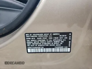 2016 Volkswagen Passat SEL with VIN 1VWCT7A39GC067109, listed as a Copart auction lot 54964775 with 143,763 mi miles and Salvage title. Bid and sale history available at DreamBid. Image 12.