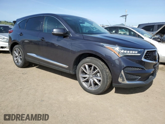 2021 Acura RDX w/Technology Package with VIN 5J8TC2H59ML038526, listed as a Copart auction lot 49904055 with 31,422 mi miles and Salvage Title. Bid and sale history available at carsss.com. Image 4.