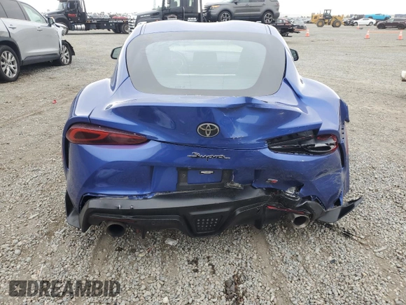 2023 Toyota Supra 3.0 with VIN WZ1DB0G0XPW054223, listed as a Copart auction lot 55860385 with Not provided miles and Salvage title. Bid and sale history available at DreamBid. Image 6.