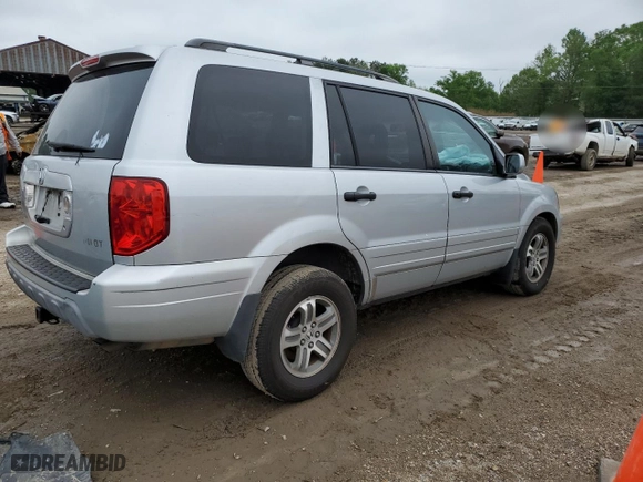 2004 Honda Pilot EX with VIN 2HKYF18564H609898, listed as a Copart auction lot 51265105 with 205,637 mi miles and Salvage Title. Bid and sale history available at carsss.com. Image 3.