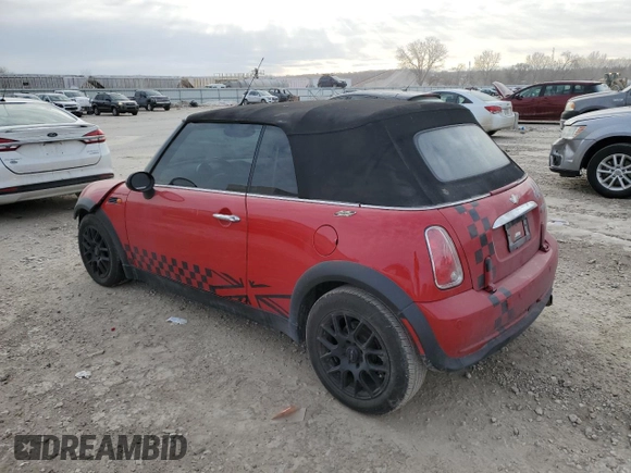 2008 MINI Convertible with VIN WMWRF33588TG17946, listed as a Copart auction lot 41875965 with 58,741 mi miles and Salvage title. Bid and sale history available at DreamBid. Image 2.
