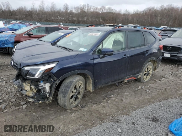 2022 Subaru Forester Sport with VIN JF2SKAJC3NH400677, listed as a Copart auction lot 50601685 with 63,918 mi miles and Salvage Title. Bid and sale history available at carsss.com. Image 1.