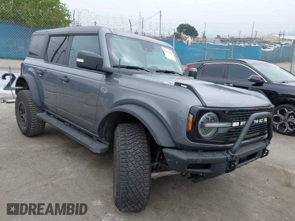 2023 Ford Bronco with VIN 1FMEE5DP6PLB44068, listed as a IAAI auction lot 42034403 with 5,858 mi miles and . Bid and sale history available at DreamBid. Image 1.