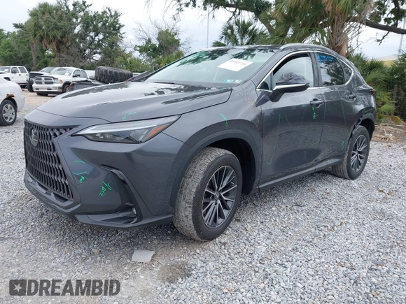 2022 Lexus NX with VIN 2T2AKCEZ1NC001321, listed as a IAAI auction lot 41945716 with 27,396 mi miles. Bid and sale history available at carsss.com. Image 2.
