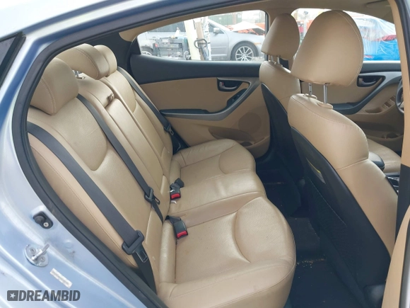 2012 Hyundai Elantra GLS with VIN KMHDH4AEXCU192161, listed as a IAAI auction lot 41646580 with 91,219 mi miles. Bid and sale history available at carsss.com. Image 8.