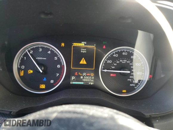 2021 Subaru Forester Premium with VIN JF2SKAJC8MH417084, listed as a Copart auction lot 56158285 with 18,937 mi miles and Salvage title. Bid and sale history available at DreamBid. Image 9.