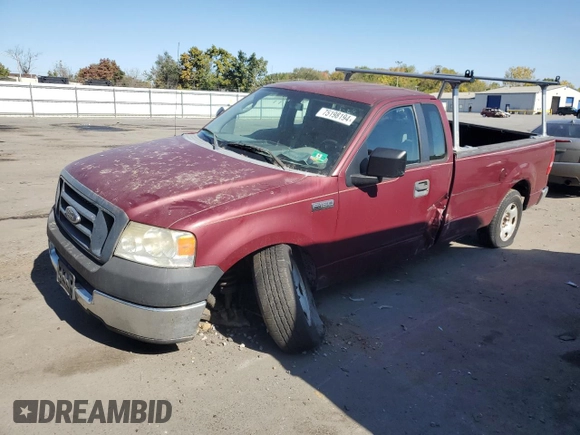 2005 Ford F-150 XL with VIN 1FTRF12W65KC58208, listed as a Copart auction lot 82281114 with 129,774 mi miles and Salvage title. Bid and sale history available at DreamBid. Image 1.