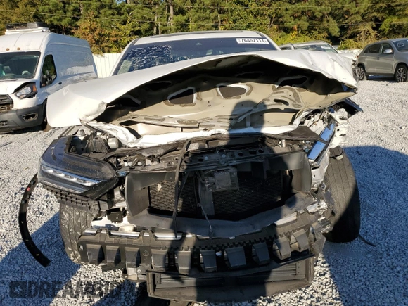 2022 Acura MDX with VIN 5J8YE1H35NL003508, listed as a Copart auction lot 76452114 with 0 mi miles and Salvage Title. Bid and sale history available at carsss.com. Image 5.