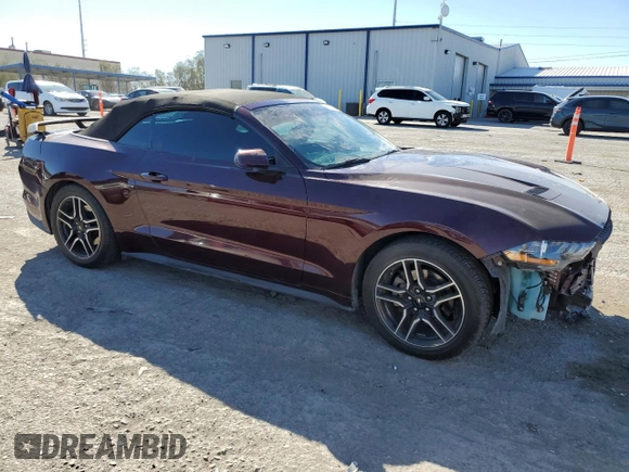 2018 Ford Mustang EcoBoost Premium with VIN 1FATP8UH9J5118260, listed as a Copart auction lot 46352095 with 93,671 mi miles and Salvage Title. Bid and sale history available at carsss.com. Image 4.