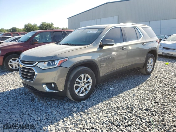 2019 Chevrolet Traverse LT Cloth with VIN 1GNERGKW8KJ142848, listed as a Copart auction lot 52754455 with 113,692 mi miles and Clean Title. Bid and sale history available at carsss.com. Image 1.