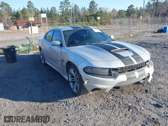 2020 Dodge Charger R/T with VIN 2C3CDXCT6LH106652, listed as a IAAI auction lot 41595647 with 97,758 mi miles and . Bid and sale history available at carsss.com. Image 1.