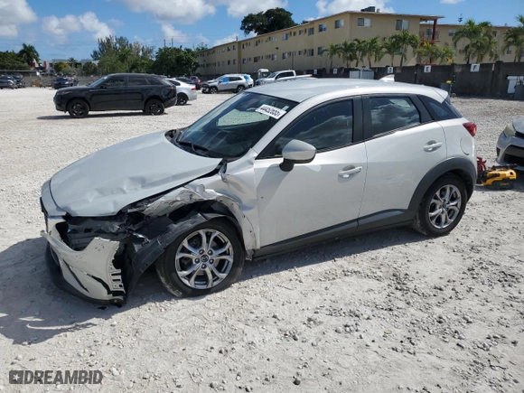 2018 Mazda CX-3 Sport with VIN JM1DKDB71J0327523, listed as a Copart auction lot 44452655 with NaN miles and Salvage Title. Bid and sale history available at carsss.com. Image 1.