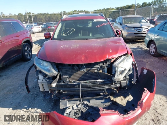 2016 Nissan Rogue SL with VIN 5N1AT2MTXGC866420, listed as a IAAI auction lot 41868507 with 151,218 mi miles. Bid and sale history available at carsss.com. Image 12.