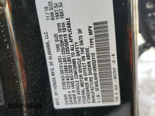 2019 Honda Odyssey Elite with VIN 5FNRL6H91KB052410, listed as a Copart auction lot 46517495 with 74,508 mi miles and Salvage Title. Bid and sale history available at DreamBid. Image 14.