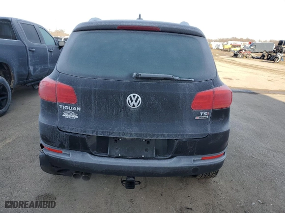 2017 Volkswagen Tiguan Wolfsburg Edition with VIN WVGSV7AX0HW505751, listed as a Copart auction lot 46066195 with 88,588 mi miles and Salvage Title. Bid and sale history available at carsss.com. Image 6.