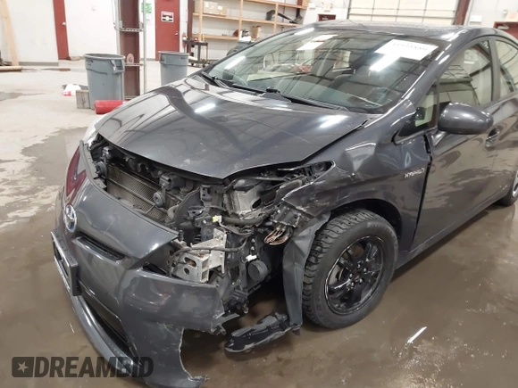 2013 Toyota Prius One with VIN JTDKN3DU1D1619845, listed as a IAAI auction lot 41935880 with 127,601 mi miles. Bid and sale history available at carsss.com. Image 6.