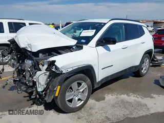 2022 Jeep Compass Latitude with VIN 3C4NJCBB0NT187365, listed as a IAAI auction lot 41691559 with 93,576 mi miles and . Bid and sale history available at carsss.com. Image 18.