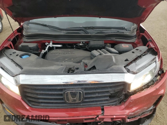 2023 Honda Ridgeline RTL с VIN 5FPYK3F52PB036809, выставлен на аукционе Copart как лот 57237855 с пробегом 40 730 миль миль и Списание • Salvage title. История ставок и продаж доступна на DreamBid. Изображение 11.