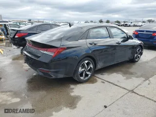 2023 Hyundai Elantra Limited with VIN KMHLP4AG1PU509248, listed as a Copart auction lot 46309385 with 63,165 mi miles and Salvage Title. Bid and sale history available at carsss.com. Image 3.