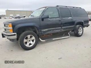 1999 Chevrolet Suburban with VIN 1GNFK16R4XJ386594, listed as a Copart auction lot 42608245 with 267,351 mi miles and Salvage Title. Bid and sale history available at carsss.com. Image 1.